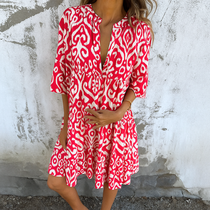 Aisling™ | Elegant V-Neck Dress