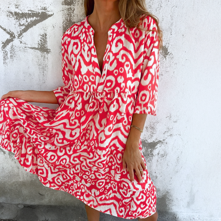 Aisling™ | Elegant V-Neck Dress