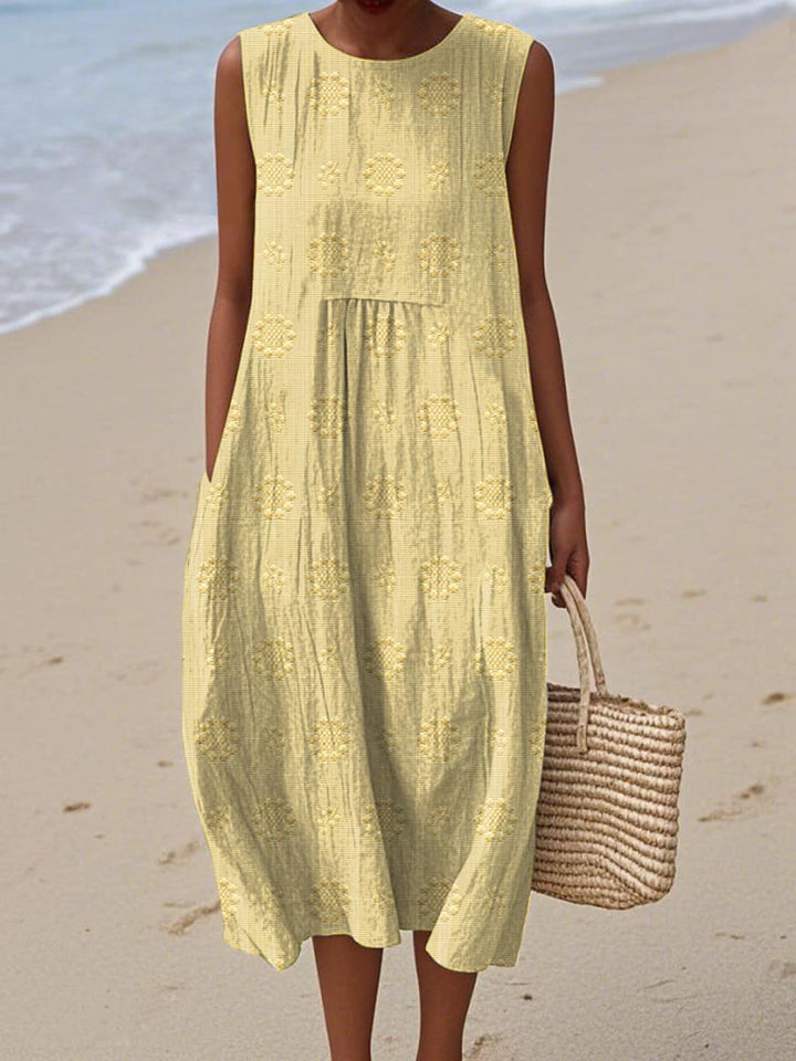 Caoilinn™ | Lightweight Cotton-Linen Summer Dress