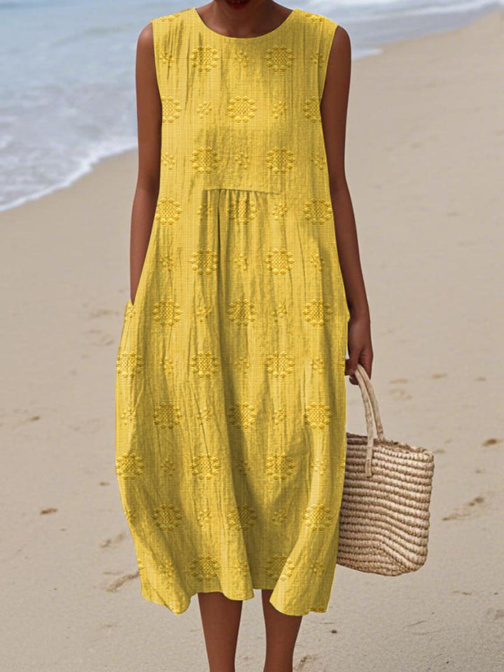 Caoilinn™ | Lightweight Cotton-Linen Summer Dress