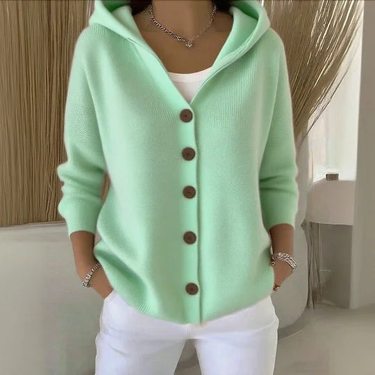 Holly™ | Hooded Cardigan with Buttons