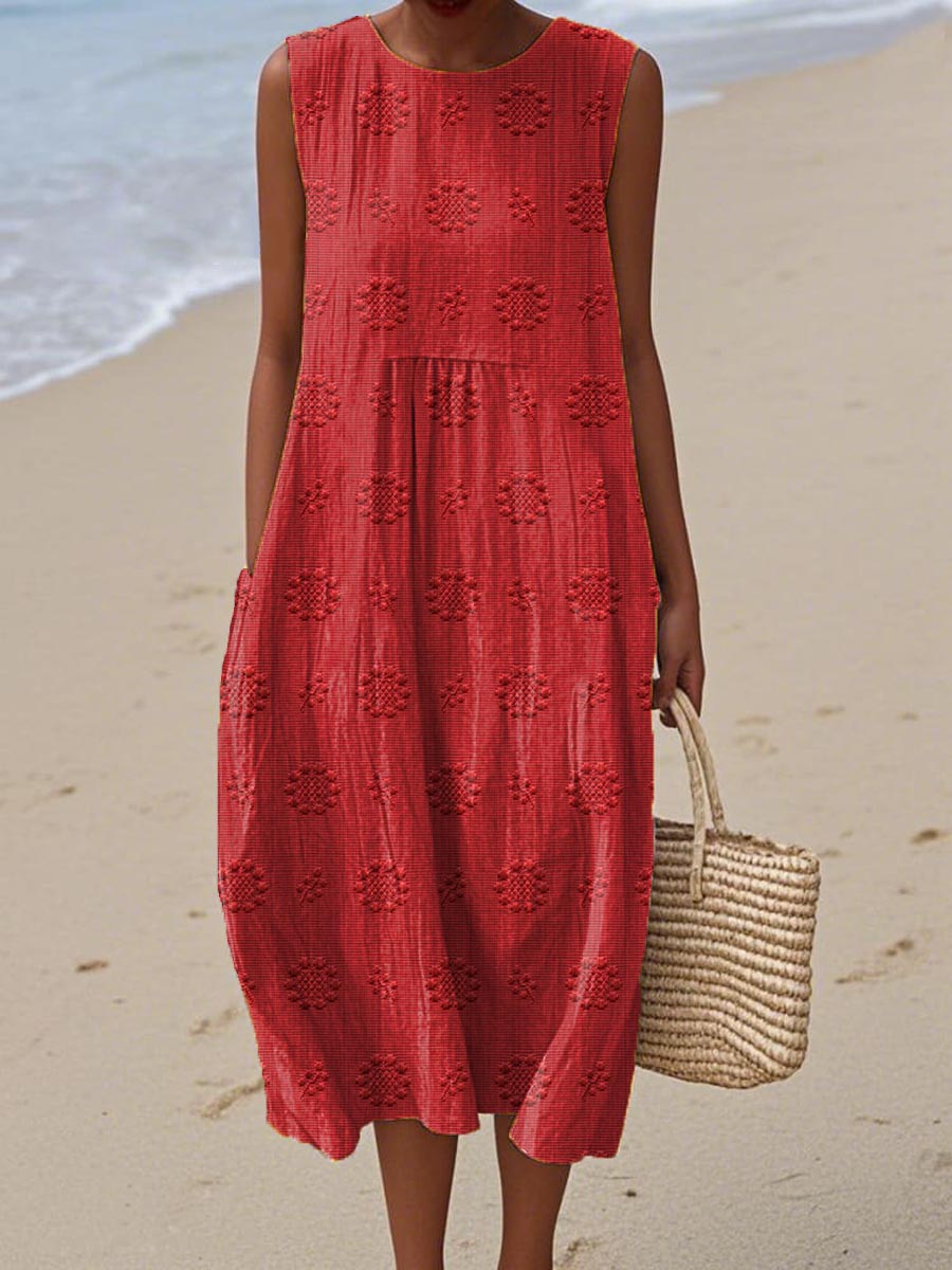 Caoilinn™ | Lightweight Cotton-Linen Summer Dress