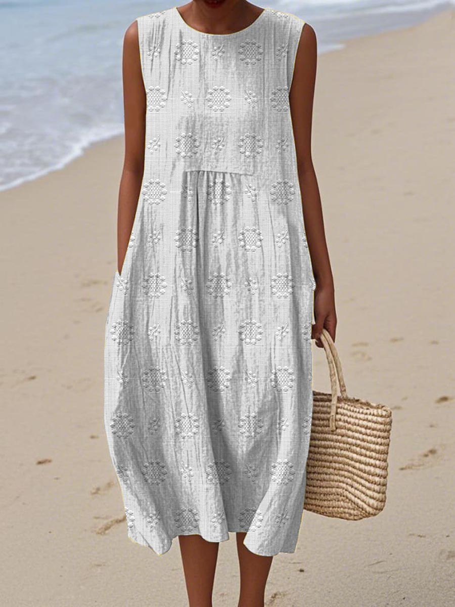 Caoilinn™ | Lightweight Cotton-Linen Summer Dress