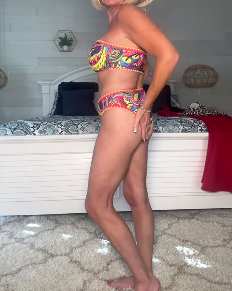 Orla™ | Sexy Printed Bandeau Bikini Set