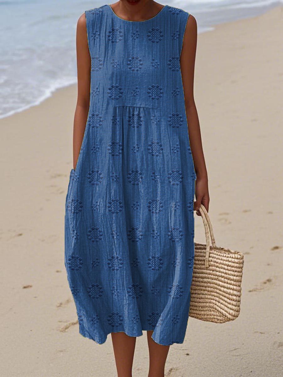 Caoilinn™ | Lightweight Cotton-Linen Summer Dress