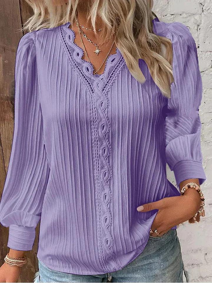 Astrid™ | Elegant Patterned Blouse