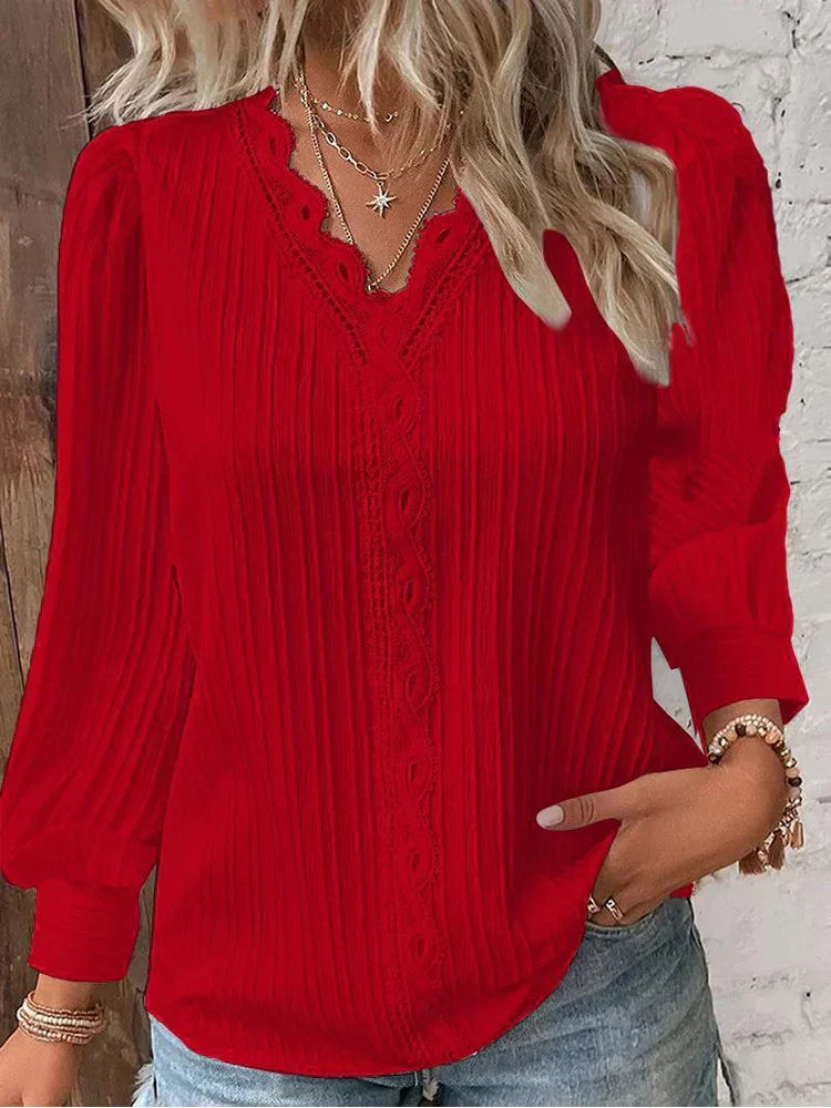 Astrid™ | Elegant Patterned Blouse