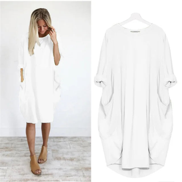 Sara™ | Comfort Dress with Pockets – Stylish, Comfortable & Practical