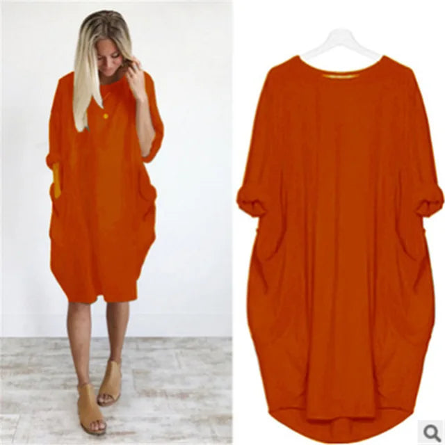 Sara™ | Comfort Dress with Pockets – Stylish, Comfortable & Practical