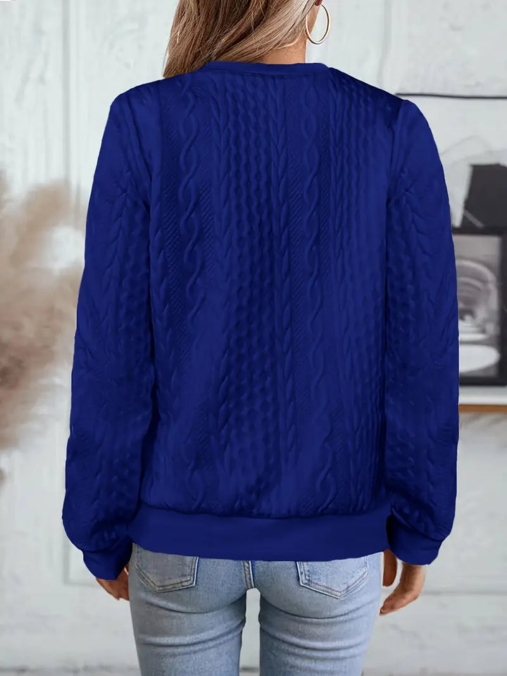 Kathleen™ | Textured Zip-Up Bomber Jacket
