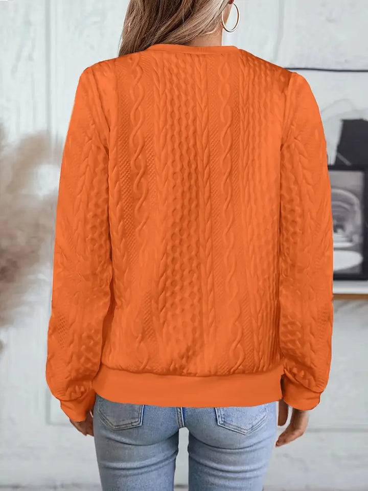 Kathleen™ | Textured Zip-Up Bomber Jacket