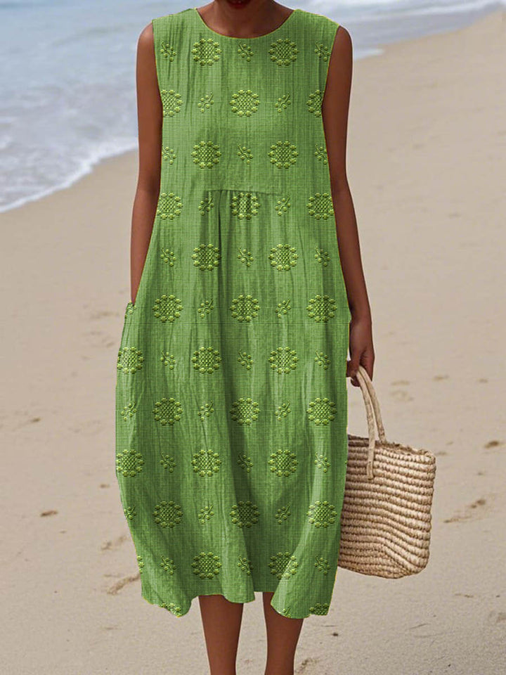 Caoilinn™ | Lightweight Cotton-Linen Summer Dress