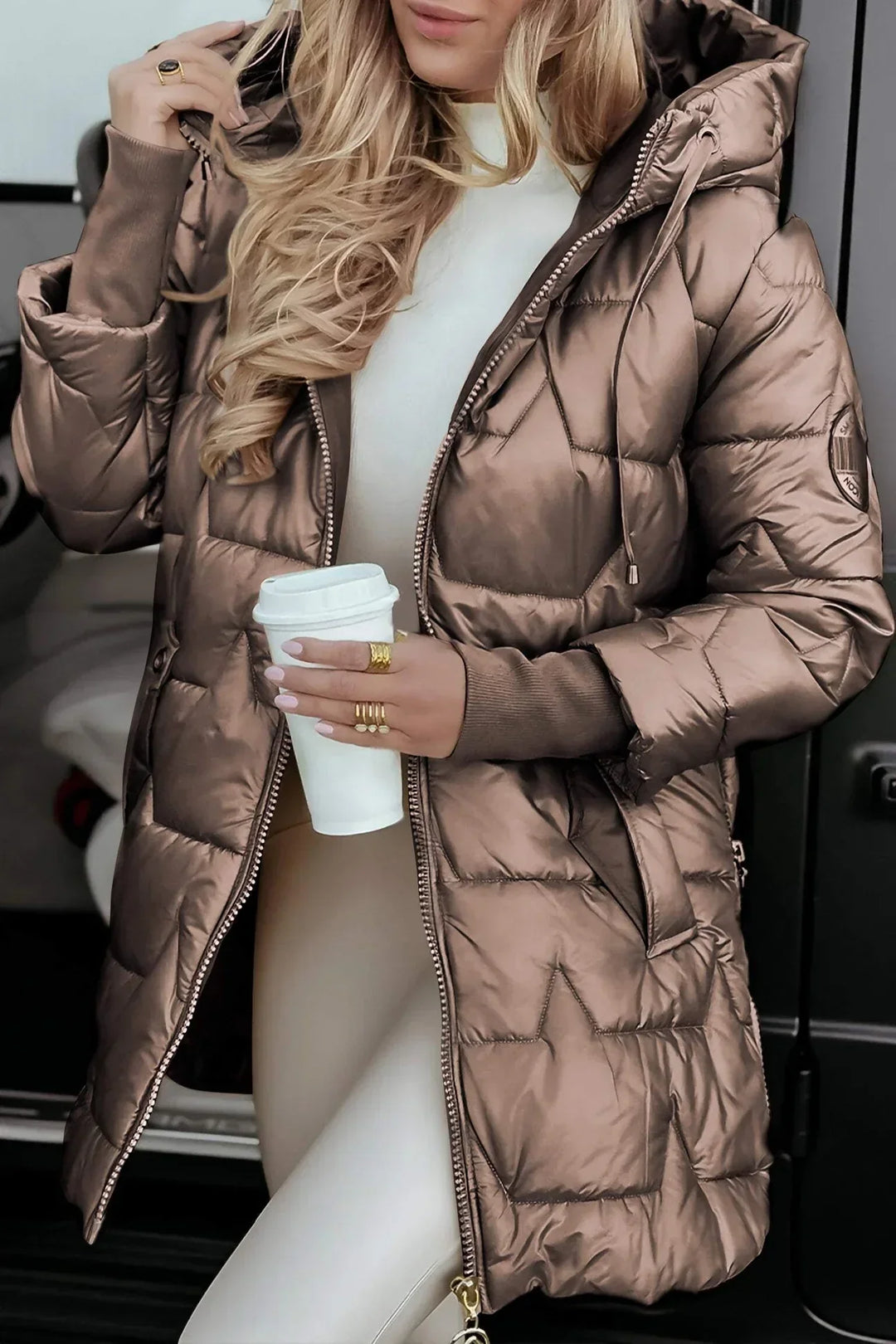 Celia™ | Elegant Winter Coat with Hood and Padding