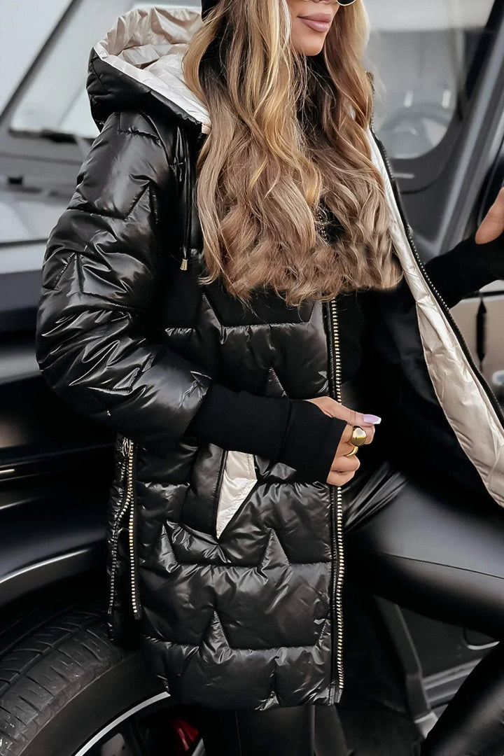Celia™ | Elegant Winter Coat with Hood and Padding